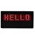 Programmable Scrolling Red LED Name Tag with Build In Re-Chargeable Battery & AC Charger
