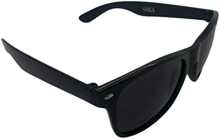 GIKA Men's UNIX Black Frame/Black Lens Wayfarer 55mm Sunglasses