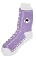 Lavender Converse-style High Top Sneaker Socks