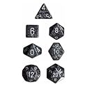 Chessex Dice: Polyhedral 7-Die Speckled Dice Set - Ninja