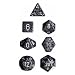 Chessex Dice: Polyhedral 7-Die Speckled Dice Set - Ninja