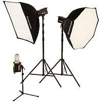 Norman ML-KIT1800R 3 Light Octagon Softbox Kit with 2 ML600R & 1 ML400R Monolights, 36