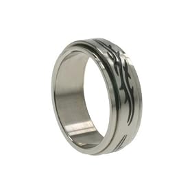 316L Stainless Steel Spinner Ring, Width: 8mm, Sizes: 9.0-14.0