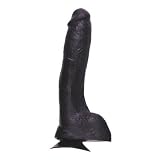 Produkt-Bild: Schwarzer realistischer Dildo mit Saugfu&szlig; 21x4,5cm