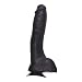 Schwarzer realistischer Dildo mit Saugfuß 21x4,5cm
