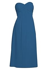 Chiffon Tea Length Bridesmaid Dress/Prom Dress/Party Dress 