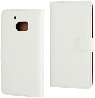 Htc 10 Case,Htc One M10 Leather Case,Card Slot,Wallet,Stand,Made of Leather,High Quality Plastic Matt Cover Inside And Real Leather Case For Htc M10 (white)
