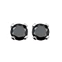 14k White Gold Black Diamond Stud Earrings (1/2 cttw)