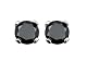 14k White Gold Black Diamond Stud Earrings (1/2 cttw)