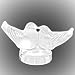 LALIQUE Crystal Two Lovebirds Seal
