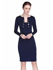 Long Sleeves Cotton/Polyester Vintage Evening Dress/Prom Dress/Party Dress/Wedding Dress 