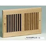 American Metal RU610RO-R Natural Oak Floor Register - 6x10