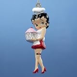 CHEF BETTY BOOP ORNAMENT - CHEF BETTY BOOP HOLDING CUPCAKE BLOW MOLD ORNAMENT - Christmas Ornament, Quantity of 2 pc,