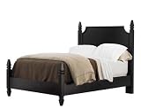 American Perspective King Low Post Bed Hearth Black