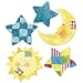 Wallies Susan Winget Sun, Moon, Stars Wall Decorations
