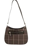Liz Claiborne Handbags Work World Plaid Top Zip
