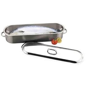 Large 3 Piece Fish Kettle Poacher Steamer Set with Removable Tray 24" 61cm