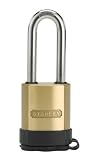 Stanley Hardware CD8822 2-Inch and 50-mm 2 All-Weather Solid Brass Security Lock Keyed Alike, 2-1/2-Inch Shackle