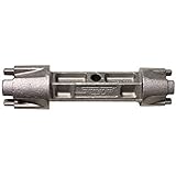 Superior Tool 06020 Tub Drain Wrench (Dumbell Wrench)-Dual Ended Drain Wrench that fits 3/8 or 1/2 Inch Ratchet Wrench