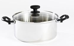 Proctor Silex 54509 Stainless Steel Softhandle 5 Quart Covered Dutch Oven