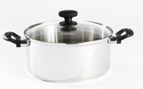 Proctor Silex 54509 Stainless Steel Softhandle 5 Quart Covered Dutch Oven