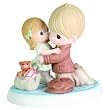 Precious Moments Dad And Daughter Hugging Figurine "I'll Be Home for Christmas"