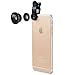 Breett Camera Lens Kit with 180° Fish-Eye Lens, Wide Angle Lens, Micro Lens for Smartphones and 
Tablets With Flat Camera
