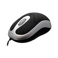 Mini USB Optical Mouse for Laptop/XP/Vista/Windows 7 - Retractable cable + scroll wheel