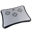 Laptop 3-Fan Cooler Pad with 4-Port USB 2.0 HUB (Black/Silver)