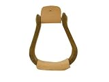 Metalab Barbwire Rawhide Covered Stirrup