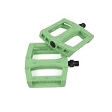 DK Plastic Pedals Team Green 9/16in