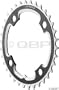 FSA DH/SS MTB 40t 104mm Chainring 3mm Thick Black