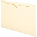 Smead File Jacket, Reinforced Tab, Flat-No Expansion, Legal Size, Manila, 100 per Box (76500)