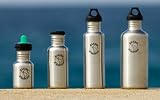 Buy : Klean Kanteen Stainless Steel Water Bottle with Poly Flat Cap (18-Ounce)