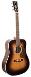 Recording King Classic Series I Dreadnought Acoustic Guitar, Rosewood Back & Sides, Sunburst Finish