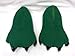 J Fun: Green Dinosaur Dragon Feet Slippers by Onlyfo
