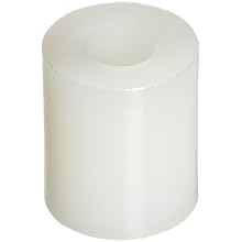Round Spacer, Nylon, Inch, 7/16" Length, 3/8 Screw Size, Pack of 100