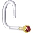 18 Gauge 1/4" Yellow Gold 1.5mm Genuine Ruby Bioplast Nose Ring