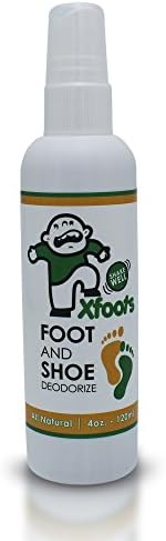 Foot &amp; Shoe Deodorizing Spray &amp; Odor Eliminator By Xfoots - Premium Quality, Natural Galangal Essential Oils Synthesis - Paraben Free &amp; Nontoxic -Very Easy To Use - Fights Off Fungi &amp; Bacteria