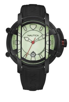 31bXLh 4uOL Nautica Mens NMX300 Black Resin Watch N27507X