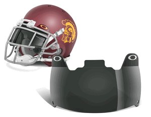Oakley 20% Grey Football Visor