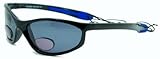 Terry Dactyl Wrap Around Polarized Bifocal Sunglasses Are Perfect Reading Glasses for Any Outdoor Activity Including Golf, Fishing, Boating, and Reading/Black/1.75 Strength