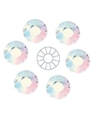 Home: 24pcs size ss30 (6.5mm) Crystal AB Preciosa MC 12-facet Iron-on ChatonRoses (HotFix Flatbacks) - Preciosa