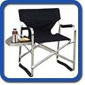 "FREE CHRISTMAS GIFT WRAP " MARINE CHAIR W/ NON-SKID RUBBER FEET & LED FLASHLIGHT -Side Table & Cup Holder-3 Years Warranty