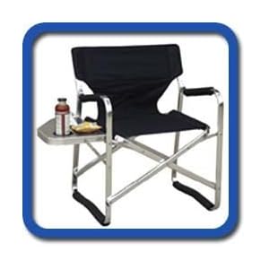 OASIS MARINE CHAIR W NON-SKID RUBBER FEET -Side Table and Cup Holder-3 Years Warranty-A FREE $19.99 VALUE POCKET UMBRELLA INCLUDED WITH... by