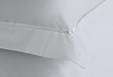 100% Egyptian Cotton 400 Thread Count White 5ft King Size Fitted Bed Sheet by Viceroybedding