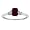18K White Gold 3 Stone Triangle Trillion Diamond & Emerald Cut Ruby Ring (1 cttw, H-I, SI) - Size 6