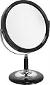 Stylish Double Sided Black Shaving/ Make Up/Cosmetic Mirror With 5x  Magnification & True View