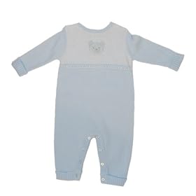 Buy Absorba Knit Blue Teddy Onesie Bodysuit (3 Months) by Absorba