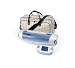 Sizzix eclips Carry-All Tote, Black, Cream and Periwinkle Plaid